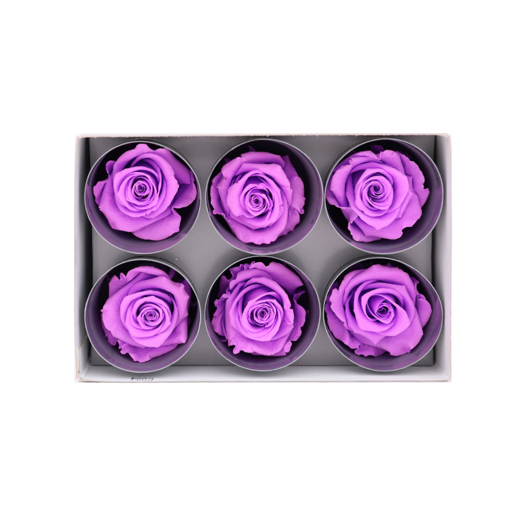 Preserved Roses wholesale Bright Lilac 6 Roses That Last a Year